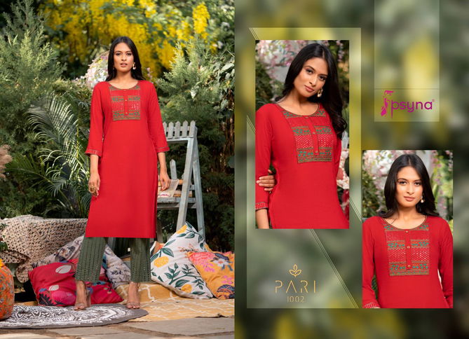 Pari Vol 10 By Psyna Designer Kurtis Catalog